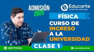 🔴 Curso de Ingreso a la UNIVERSIDAD 📕 Admisión 2025 🏫 📚 Clase 1 🧠 Física [upl. by Jae]