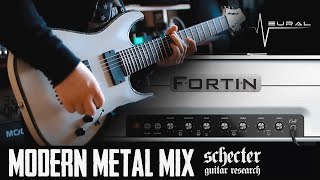 Modern Metal Mix  Schecter Hellraiser C7 amp Neural DSP Fortin Cali Suite [upl. by Myrlene]