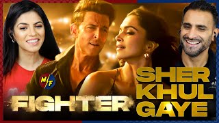 FIGHTER Sher Khul Gaye Song REACTION  Hrithik Roshan Deepika Padukone [upl. by Attayek]