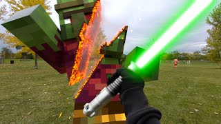 Star Wars vs Minecraft 2 Real Life [upl. by Undry]