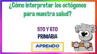 ¿COMO INTERPRETAR LOS OCTOGONOS PARA NUESTRA SALUD  5 Y 6TO PRIMARIA  APRENDO EN CASA  KOALA [upl. by Lenes886]