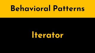 The Iterator Pattern Explained and Implemented in Java  Behavioral Design Patterns  Geekific [upl. by Oretos]