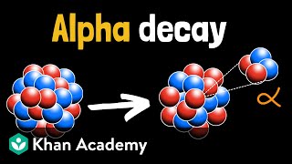 Alpha decay  Physics  Khan Academy [upl. by Ecerahs]