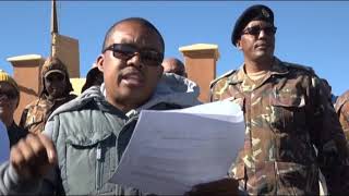 Keetmanshoop youth demand a halt to interviews of shortlisted police cadets in Kharas Region [upl. by Etnoled]