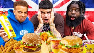 American Gamers Try BRITISH McDonalds 🍟 [upl. by Htederem]