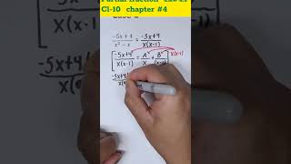 partial fraction class 10 maths chapter4 [upl. by Ecnarwal]