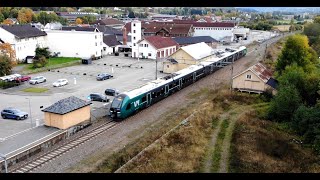 Togekspedering på Gran stasjon på Gjøvikbanen In Norwegian [upl. by Morgan]