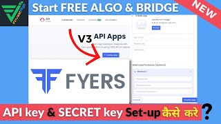 Fyers API Key कैसे Setup करें Fyers API Algo Trading  FYERSV3 APP Create Process Hindi [upl. by Etiragram]