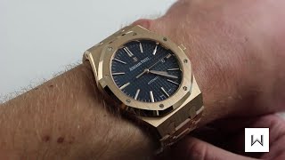 Audemars Piguet Royal Oak 15400OR Luxury Watch Review [upl. by Viccora878]