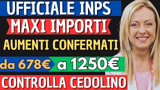 PENSIONI DICEMBRE UFFICIALE AUMENTI CEDOLINI IMPORTI ARRIVATI❗️ VERIFICA TREDICESIMA AUMENTI BONUS [upl. by Echo]