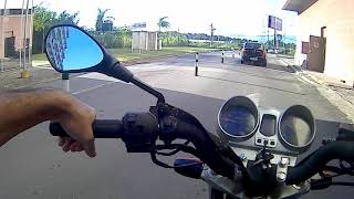 RETROVISOR DA f800 NA TWISTER PRIMEIRAS IMPRESSÕES [upl. by Hayes744]