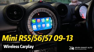 Mini R55R56R57 0915 CIC Retrofitted Wireless CarPlay [upl. by Eekaz]