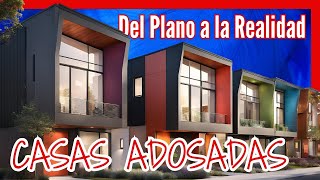 ✅CASAS ADOSADAS Nuevas Ideas de Diseño 2025 [upl. by Buroker313]