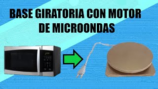 Base giratoria con motor de microondas HG La fábrica en casa [upl. by Roht]