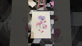 Flower Boho Art🌷shorts viralvideo ytshorts VOICE PaintellectualPriyA [upl. by Eenal]