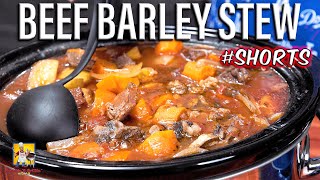 Beef Barley Stew 🤤 Shorts [upl. by Weaver]