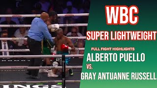 Gary Antuanne Russell vs Alberto Puello  super lightweights  FULL FIGHT HIGHLIGHTS  BOXING FIGHT [upl. by Cully]