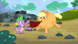 Spike Tries To Help Applejack To Breath Speed Up and Slow Down [upl. by Arivle256]