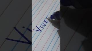 vivechna name  awesome handwriting viralvideo viralshort viralreels [upl. by Armin721]