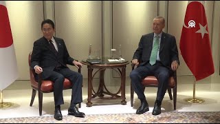 President Erdogan meets with Japanese Prime Minister Kishida Fumio within the scope of the G20 [upl. by Dnesnwot417]