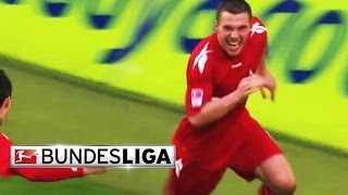 Best Bundesliga Goals  Podolski Scores a Screamer [upl. by Malissa]