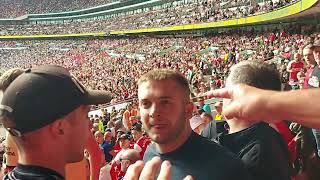 Arsenal v man city Fans ejected for fighting after refusing to sit down [upl. by Alvan]