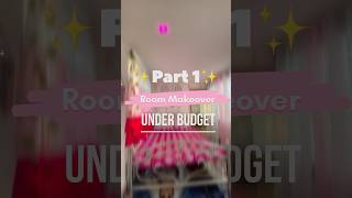 Room Makeover Under A Budget Part1 ✨ roomdecor roommakeover ashortaday [upl. by Olivann]