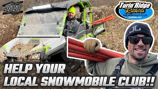 HOW TO HELP YOUR LOCAL SNOMOBILE CLUB TURIN RIDGE RIDERS TRAIL DAY 2024 TUG HILL SNOWMOBILING [upl. by Bock618]