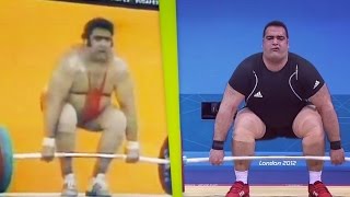 Olympic Weightlifting Champions 19762012 Super Heavyweight \ Олимпийские Чемпионы Тяжелая Атлетика [upl. by Mad]