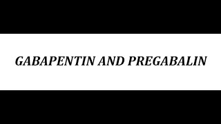 STAHLS  CH 8  MOOD STABILIZERS  Pt 10  GABAPENTIN amp PREGABALIN  psychiatrypsychopharmacology [upl. by Anatola663]