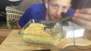 ASMR EATING MACampCHEESE [upl. by Naujak]