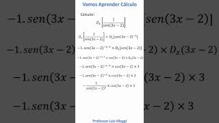 DERIVADA REGRA DA CADEIAprofessorluizmaggi [upl. by Maltz129]