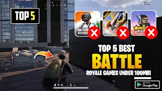 Top 5 Best Battle Royale Games For Android Under 100MB  Hidden Battle Royale Games For Android 2023 [upl. by Rosalynd134]