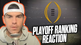 College Football Playoff Ranking REACTION [upl. by Kelwen]