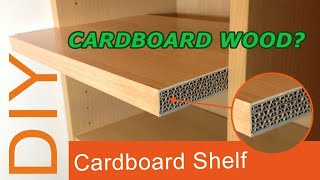 DIY Cardboard Shelf That Looks Like Wood Simple Easy Home Decor Idea 2 [upl. by Shutz]