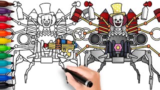 How to Draw Ringmaster Clown  Skibidi Toilet Multiverse 18 [upl. by Rhianon]