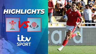 HIGHLIGHTS  Wales v Georgia  2023 Rugby World Cup [upl. by Sage]