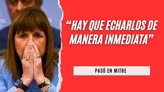 Patricia Bullrich pidió la expulsión de manera inmediata a los extranjeros que cometan delitos [upl. by Delisle943]