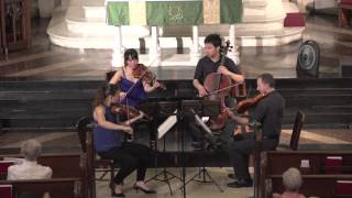 Attacca Quartet plays Haydn Op 2 no 4  First Movement [upl. by Attolrac]