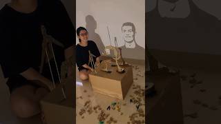 Cristiano Ronaldo Shadow art handmade of cardboard🔥cristiano shortvideo cristianoronaldo art [upl. by Sarita]