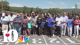 Olympian opens renovated track and field in Roane Co [upl. by Fidelio722]