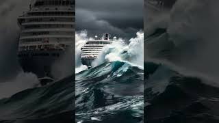 How Does a Cruise Ship Survive Terrifying Waves in a Storm storm scaryocean ship [upl. by Lleder]