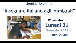 INSEGNARE ITALIANO AGLI IMMIGRATI [upl. by Sicular]