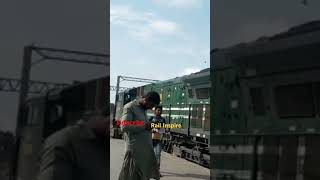 42DN Karakoram Express Lahore junction lahorerailwaystation karakoramexpress viralvideo geu40 [upl. by Laeynad]