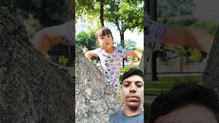 The baby ran away from her dad 😢😨 LeoNata family shorts funny video [upl. by Nylhtac]