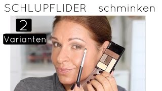 Schlupflider richtig schminken Tipps amp Tricks Monolid zwei Varianten zum nachmachen Mamacobeauty [upl. by Aynik]