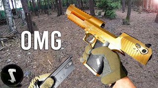 The Golden Overpowered Airsoft Desert Eagle you will NEED [upl. by Bella]