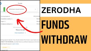 How to Withdraw Funds Zerodha Kite App  Zerodha Kite Fund Withdraw Process [upl. by Ortrud]