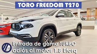 Nueva Fiat Toro Freedom TURBO  Precio motor rivales equipamiento y todas las características [upl. by Capps673]