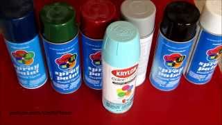 Spray Paint Haul For Craft Projects From WalMart Spray Paint Art [upl. by Lodmilla]